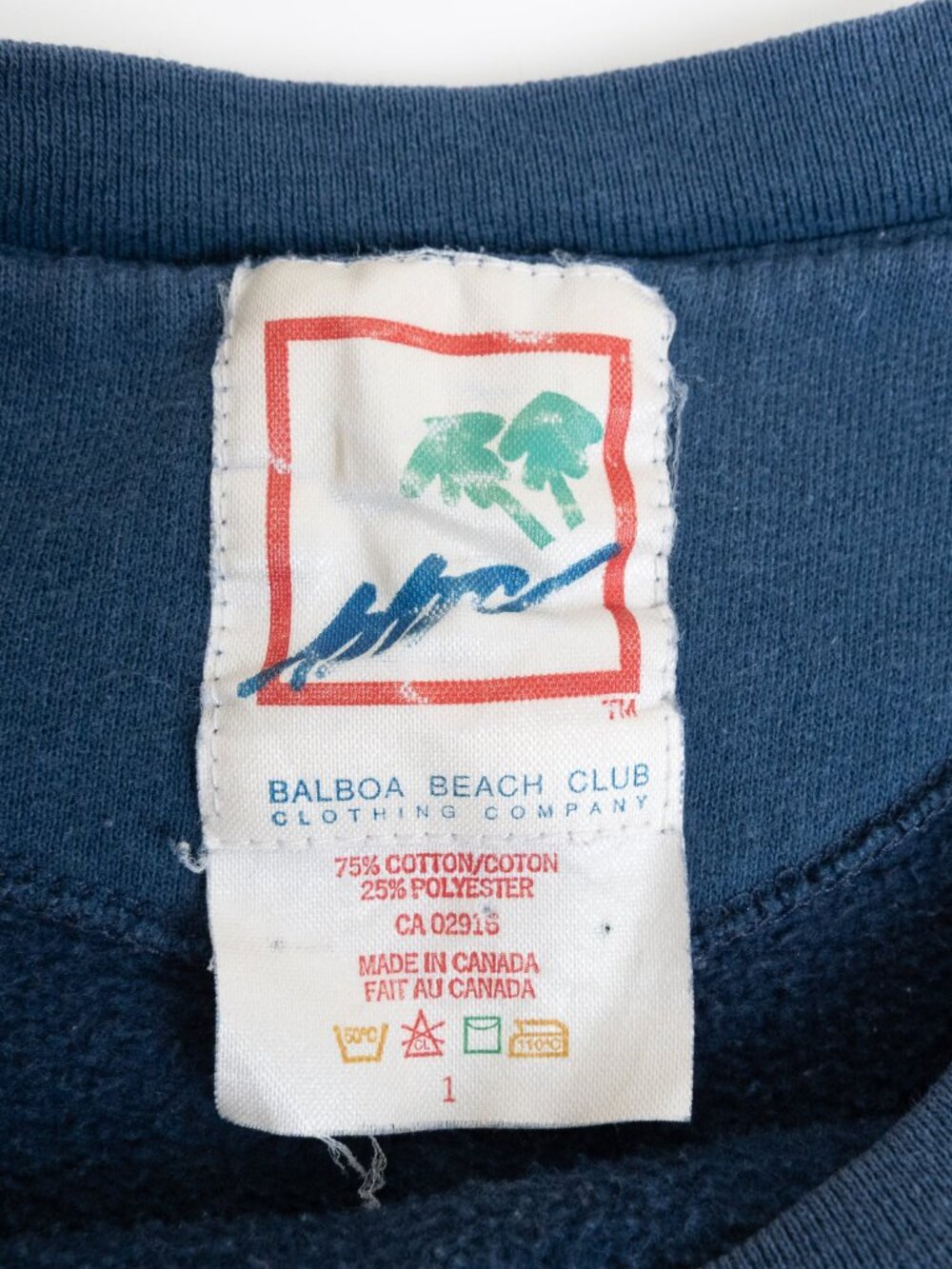 Vintage University of Manitoba Crewneck Sweatshirt Blue 90s Collegiate Canada L - Picture 9 of 14